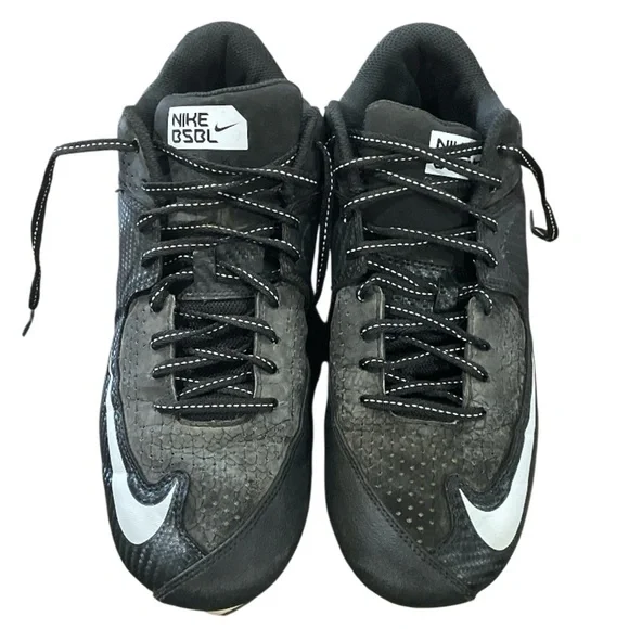 Nike Air Max MVP II Metal Men's Black and White Athletic Cleats Size 10 - Picture 3 of 8